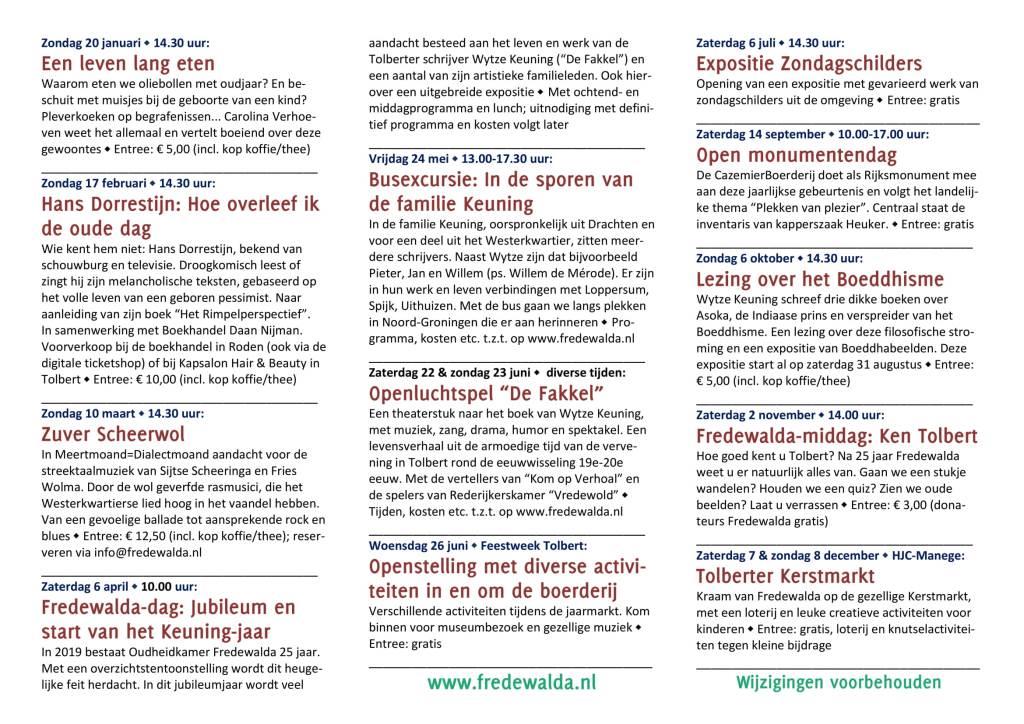 Flyer Activiteiten Fredewalda 2019 1s