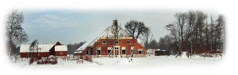 Boerderij in sneeuw